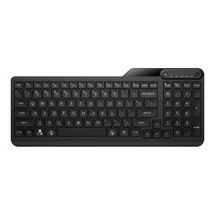 HP 475 - Tastatur - dual-mode, multi-device, compact, 2-zone layout, low profile key travel, 12 programmable buttons trådløs - 2.4 GHz, Bluetooth 5.3 - Pan Nordic - kullsort