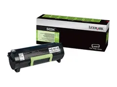 Lexmark 502H - H&#248;y ytelse - svart original - tonerpatron LCCP, LRP - for Lexmark MS310, MS410, MS510, MS610