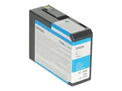 Epson T5802 - 80 ml - cyan - original - blekkpatron for Stylus Pro 3800, Pro 3880