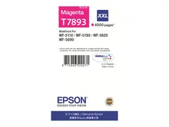 Epson T7893 - 34.2 ml - XXL-st&#248;rrelse magenta - original - skriverpatron - for WorkForce Pro WF-5110DW, WF-5190DW, WF-5190DW BAM, WF-5620DWF, WF-5690DWF, WF-5690DWF BAM