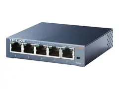 TP-Link TL-SG105 5-Port Metal Gigabit Switch Switch - ikke-styrt - 5 x 10/100/1000 - stasjon&#230;r