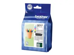 Brother LC3217 Value Pack - 4-pack svart, gul, cyan, magenta - original - blekkpatron - for Brother MFC-J5330, J5335, J5730, J5930, J6530, J6935; Business Smart Pro MFC-J6930