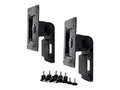 Ergotron Dual Monitor Tilt Pivot Kit Monteringssett (2 svingtapper, 2 bunteb&#229;nd, spindel) - for 2 skjermer - svart