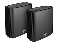 ASUS ZenWiFi AX (XT8) - Wi-Fi-system - (2 rutere) inntil 5500 kvadratfot - maske 1GbE, 2.5GbE - Wi-Fi 6 - Trippelb&#229;nd