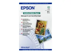 Epson Archival Matte Paper - Matt A3 (297 x 420 mm) - 192 g/m&#178; - 50 ark papir - for SureColor SC-P700, P7500, P900, P9500, T2100, T3100, T3400, T3405, T5100, T5400, T5405