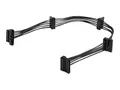 StarTech.com 15.7 in (400 mm) SATA Power Splitter Adapter Cable M/F - 4x Serial ATA Power Cable Splitter (PYO4SATA) - Str&#248;msplitter - SATA-str&#248;m (hann) til SATA-str&#248;m (hunn) - 40 cm - svart - for P/N: BRACKET125PT, BRACKET125PTP, BRACKET425F, PEXUSB311AC3, S251BU31REM, SATBP125VP