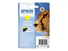 Epson T0714 - 5.5 ml - gul - original bl&#230;re med RF-alarm - blekkpatron - for Stylus DX9400, SX115, SX210, SX215, SX218, SX415, SX515, SX610; Stylus Office BX310, BX610