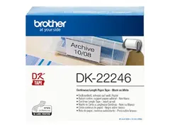 Brother DK-22246 - Papir - svart p&#229; hvitt Rull (10,3 cm x 30,48 m) 1 rull(er) sammenhengende etiketter - for Brother QL-1050, QL-1060N, QL-1100