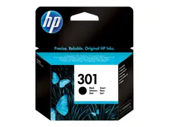 HP 301 - 3 ml - svart - original - blekkpatron for HP DeskJet 1000, 1010, 1050 AiO, 1050A AiO, 1510 AiO, 2000, 2050 AiO, 2050A AiO, 2510 AiO, 2540 AiO, 3000, 3050 AiO, 3050A eAiO, 3510 eAiO series, HP ENVY 4500 eAiO, 5530 eAiO series, HP OfficeJet 2620 AiO, 4630 eAiO series