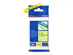 Brother TZe-C31 - Svart p&#229; fluorescerende gult Rull (1,2 cm x 5 m) 1 kassett(er) laminert teip - for Brother PT-D210, D600, H110; P-Touch PT-1005, D450, D800, E310, H110, P300, P900, P950