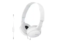 Sony MDR-ZX110 - Hodetelefoner full st&#248;rrelse - kablet - 3,5 mm jakk - hvit