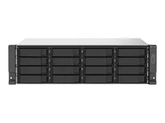 QNAP TS-1673AU-RP - NAS-server 16 br&#248;nner - kan monteres i rack - SATA 6Gb/s - RAID RAID 0, 1, 5, 6, 10, JBOD, 5 hot spare, 6 hot spare, 10 hot spare - RAM 16 GB - Gigabit Ethernet / 2.5 Gigabit Ethernet - iSCSI st&#248;tte - 3U