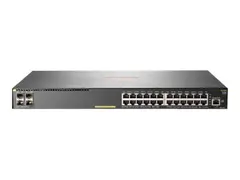 HPE Aruba 2930F 24G PoE+ 4SFP - Switch L3 - Styrt - 24 x 10/100/1000 (PoE+) + 4 x Gigabit SFP (opplink) - rackmonterbar - PoE+ (370 W)