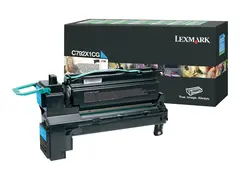 Lexmark - Ekstra h&#248;y ytelse - cyan original - tonerpatron LCCP, LRP - for Lexmark C792, X792