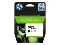 HP 953XL - 42.5 ml - H&#248;y ytelse - svart - original hengeboks - blekkpatron - for Officejet Pro 7720, 7730, 7740, 8210, 8216, 8218, 8710, 8720, 8730, 8740