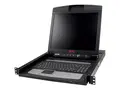 APC LCD Console - KVM-konsoll - 17&quot; - kan monteres i rack 1280 x 1024 @ 75 Hz - svart - 1U - for P/N: AR3106SP, SMX1000C, SMX1500RM2UC, SMX1500RM2UCNC, SMX750C, SMX750CNC, SRT5KRMXLW-TW