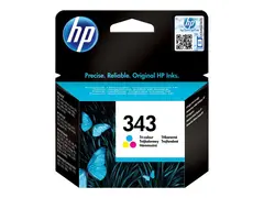 HP 343 - 7 ml - farge (cyan, magenta, gul) original - blekkpatron - for Officejet 100, 150; Photosmart C4210, C4272, C4340, C4385, C4390, D5360, D5363, D5368