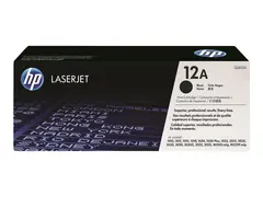 HP 12A - Svart - original - LaserJet tonerpatron (Q2612A) - for LaserJet 1010, 1012, 1015, 1018, 1020, 1022, 3015, 3020, 3030, 3050, 3052, 3055, M1005