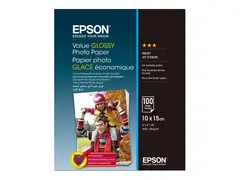 Epson Value - Blank - 100 x 150 mm - 183 g/m&#178; 100 ark fotopapir - for Epson L382, L386, L486; Expression Home HD XP-15000; Expression Premium XP-900