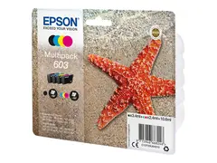 Epson 603 Multipack - 4-pack - svart, gul, cyan, magenta original - blister - blekkpatron - for Expression Home XP-2150, 2155, 3150, 3155, 4150, 4155; WorkForce WF-2820, 2840, 2845, 2870