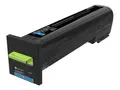 Lexmark - Cyan - original - tonerpatron LCCP, LRP for Lexmark CS820, CX820, CX825, CX860