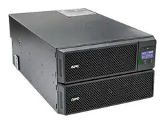 APC Smart-UPS SRT 10000VA RM - UPS (kan monteres i rack) AC 220/230/240/380/400/415 V - 10 kW - 10000 VA - RS-232, USB, Ethernet 10/100 - 6U - svart - for P/N: AR2487G, AR3103SP, AR3105W, AR3106SP, AR3155W, AR3305W, AR3355SP, AR3355W, NBWL0356A