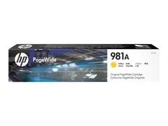 HP 981A - 69 ml - gul - original - PageWide blekkpatron - for PageWide Enterprise Color MFP 586; PageWide Managed Color E55650