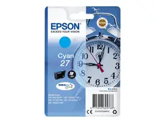 Epson 27 - 3.6 ml - cyan - original blekkpatron - for WorkForce WF-3620, WF-3640, WF-7110, WF-7210, WF-7610, WF-7620, WF-7710, WF-7715, WF-7720