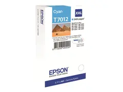 Epson T7012 - 34.2 ml - XXL-st&#248;rrelse cyan - original - blister - blekkpatron - for WorkForce Pro WP-4015 DN, WP-4095 DN, WP-4515 DN, WP-4525 DNF, WP-4595 DNF