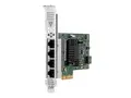 HPE I350-T4 - Nettverksadapter PCIe 2.0 x4 - Gigabit Ethernet x 4 - for ProLiant DL20 Gen10, DL325 Gen10, DL360 Gen10, DL380 Gen10, ML30 Gen10, XL220n Gen10