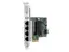 HPE I350-T4 - Nettverksadapter - PCIe 2.0 x4 Gigabit Ethernet x 4 - for ProLiant DL20 Gen10, DL325 Gen10, DL360 Gen10, DL380 Gen10, ML30 Gen10, XL220n Gen10