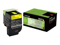 Lexmark 802Y - Gul - original - tonerpatron LCCP, LRP for Lexmark CX310dn, CX310n, CX410de, CX410dte, CX410e, CX510de, CX510dhe, CX510dthe