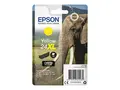 Epson 24XL - 8.7 ml - XL - gul - original blekkpatron - for Expression Photo XP-55, 750, 760, 850, 860, 950, 960, 970; Expression Premium XP-750, 850