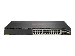 HPE Aruba 6300M - Switch - L3 - Styrt 24 x 1/2.5/5/10GBase-T + 4 x 1 Gigabit / 10 Gigabit / 25 Gigabit / 50 Gigabit SFP56 (opplink / stabling) - front og side til bakside - rackmonterbar - PoE+ (1440 W)