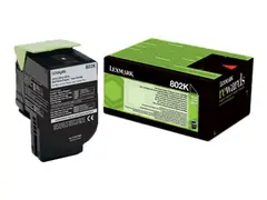 Lexmark 802K - Svart - original tonerpatron LCCP, LRP - for Lexmark CX310dn, CX310n, CX410de, CX410dte, CX410e, CX510de, CX510dhe, CX510dthe