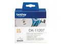 Brother DK-11207 - Svart p&#229; hvitt - 100) CD/DVD etiketter for Brother QL-1050, 1060, 1110, 500, 550, 560, 570, 580, 600, 650, 700, 710, 720, 820