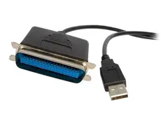 StarTech.com 6 ft. (1.8 m) USB to Parallel Port Adapter IEEE-1284 - Male/Male - USB to Centronics Cable (ICUSB1284) - Parallelladapter - USB 2.0 - IEEE 1284