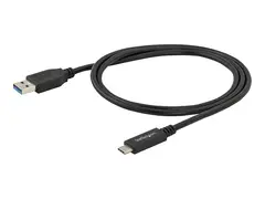 StarTech.com USB to USB C Cable 1m / 3 ft - 5Gbps - USB A to USB C - USB Type C - USB Cable Male to Male - USB C to USB (USB315AC1M) - USB-kabel - USB (hann) til 24 pin USB-C (hann) - USB 3.0 - 1 m - svart - for P/N: HB30A3A1CST, HB30C3A1CST, HB30C5A2CSC, HB30C5A2CST, HBS304A24A, MST30C2HDPPD