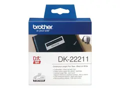 Brother DK-22211 - Hvit - Rull (2,9 cm x 15,2 m) merkelapper for Brother QL-1050, 1060, 1110, 500, 550, 560, 570, 580, 600, 650, 700, 710, 720, 820