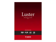 Canon Photo Paper Pro Luster LU-101 Glans - 260 mikroner - A3 (297 x 420 mm) - 260 g/m&#178; - 20 ark fotopapir - for PIXMA PRO-1, PRO-10, PRO-100