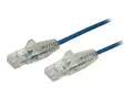 STARTECH.COM 0.5 m CAT6 Cable - Slim CAT6 Patch Cord - Blue - Snagless RJ45 C