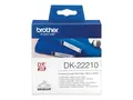 Brother DK-22210 - Svart p&#229; hvitt - Rull (2,9 cm x 30,5 m) merkelapper for Brother QL-1050, 1060, 1110, 500, 550, 560, 570, 580, 600, 650, 700, 710, 720, 820