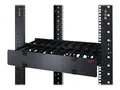 APC Horizontal Cable Manager Single-Sided with Cover Rack-kabelf&#248;ringssett - svart - 2U - 19&quot; - for Smart-UPS X 3000VA Short Depth Tower/Rack LCD