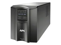 APC Smart-UPS SMT1000IC - UPS - AC 220/230/240 V 700 watt - 1000 VA - RS-232, USB - utgangskontakter: 8 - svart - med APC SmartConnect