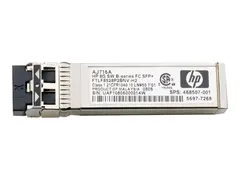 HPE B-Series - SFP+ transceivermodul 8 Gb-fiberkanal (SW) - Fiberkanal - for Brocade 16Gb/12, 16Gb/24; HPE 8/24, 8/8; StoreFabric SN4000, SN6500, SN8600B 4-slot