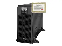 APC Smart-UPS SRT 6000VA RM - UPS (kan monteres i rack) AC 230 V - 6000 watt - 6000 VA - Ethernet 10/100, USB - utgangskontakter: 13 - 4U - svart - for P/N: AR3100W, AR3103SP, AR3105W, AR3106SP, AR3155W, AR3305W, AR3355SP, AR3355W, NBWL0356A