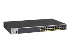 NETGEAR Pro GS728TPPv2 - V2 - switch L3 - smart - 24 x 10/100/1000 (PoE+) + 4 x Gigabit SFP - rackmonterbar - PoE+ (380 W)