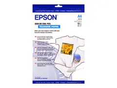 Epson Cool Peel T-Shirt - A4 (210 x 297 mm) 10 stk p&#229;strykningsbilder for EcoTank ET-7700, 7750; Expression Home HD XP-15000; Expression Premium XP-540, 6000, 6005