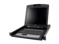 APC LCD Console - KVM-konsoll - 17&quot; kan monteres i rack - 1280 x 1024 @ 75 Hz - svart - 1U - for P/N: AR3103, AR3103SP, AR3106SP, SRT1000RMXLI, SRT1000RMXLI-NC, SRT5KRMXLW-TW