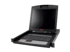 APC LCD Console - KVM-konsoll - 17&quot; - kan monteres i rack 1280 x 1024 @ 75 Hz - svart - 1U - for P/N: AR3103, AR3103SP, AR3106SP, SRT1000RMXLI, SRT1000RMXLI-NC, SRT5KRMXLW-TW